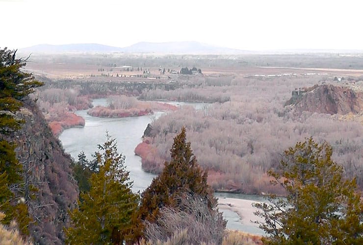 Northwest View of Snake River