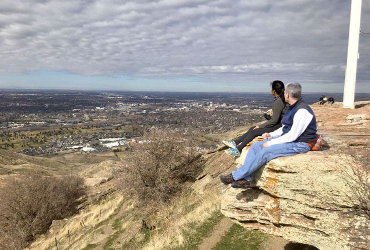 Picture Spot from on Top of Table Rock Boise