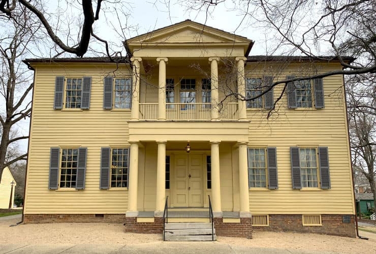 Raleigh’s Historic Oakwood Mordecai House Façade