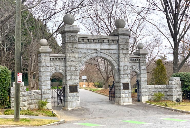 Raleigh’s Historic Oakwood Cemetery Entrance Gate