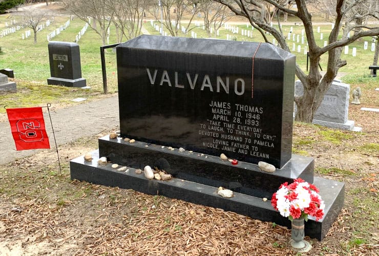 Jim Valvano Gravesite Raleigh North Carolina