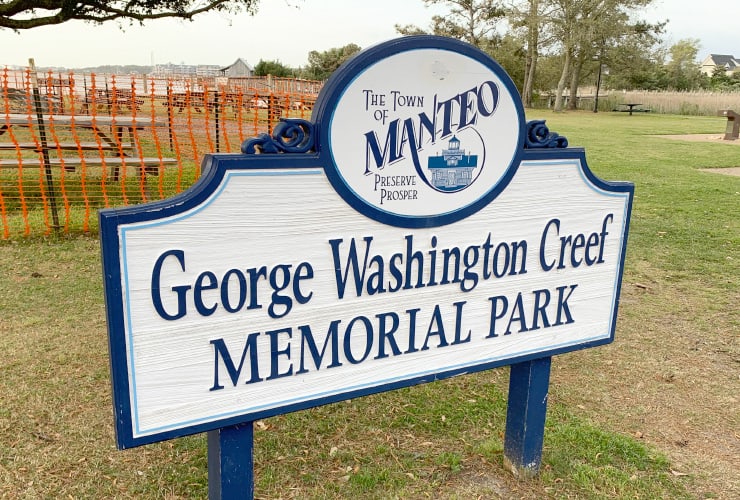 George Washington Creef Memorial Park in Manteo, North Carolina