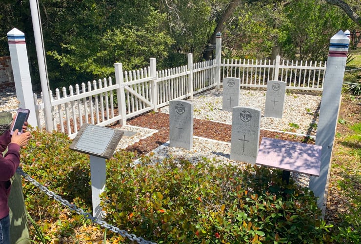 Ocracoke British Cemetery Headstones