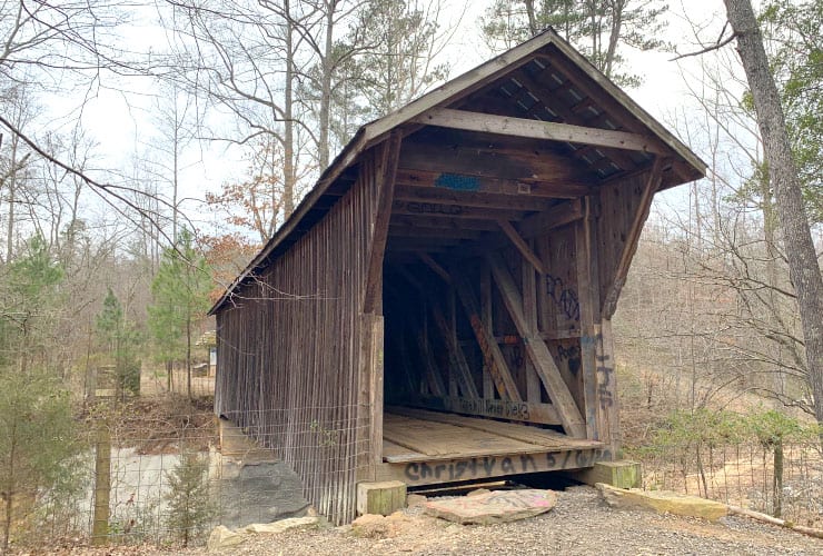 East End of the Bunker Hill Covered Bridge