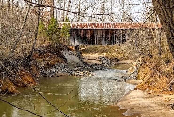 Shore View of the Bunker Hill Covered Bridge