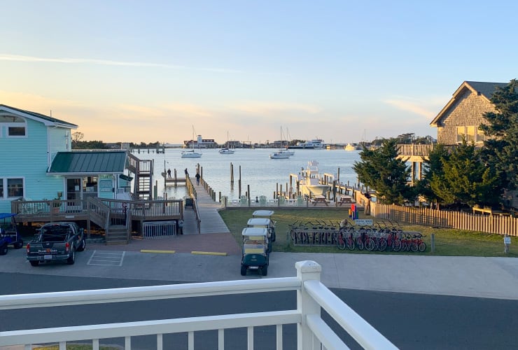 Sunset View from the Ocracoke Harbor Inn