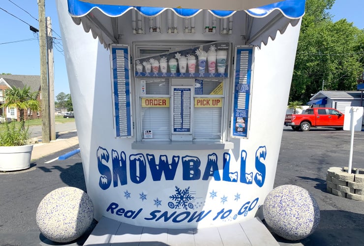 Snowballs at Hills of Snow in Smithfield, NC