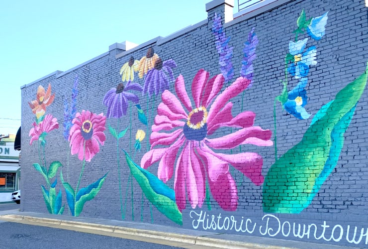 NC Roadside Attraction Murals Historic Mount Airy Mural
