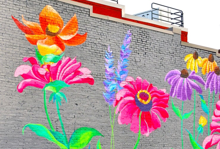 Mount Airy Flowers Mural