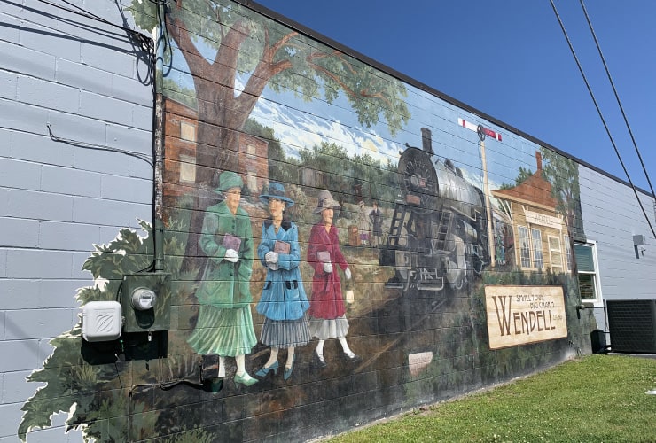 Town of Wendell North Carolina Train Mural
