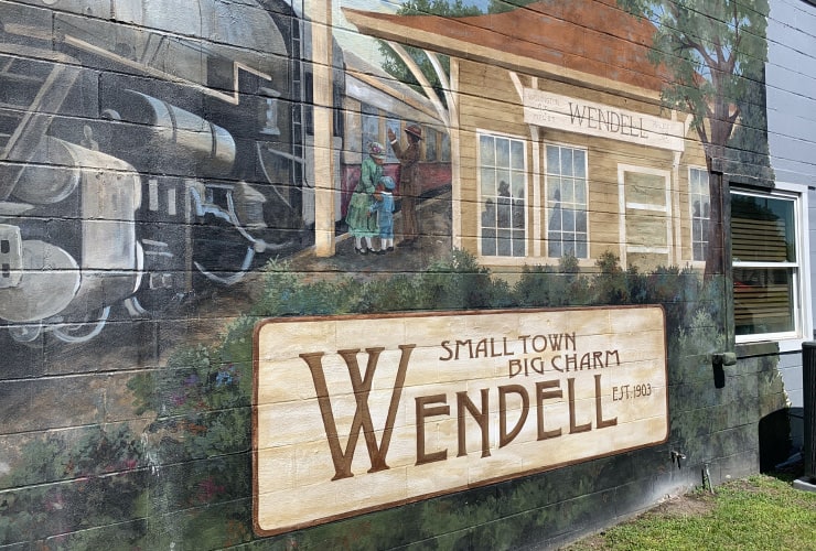 Wendell Train NC Roadside Attraction Murals