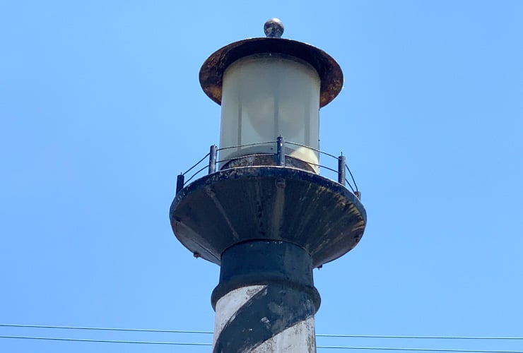 Lighthouse Replica Tower Close-up