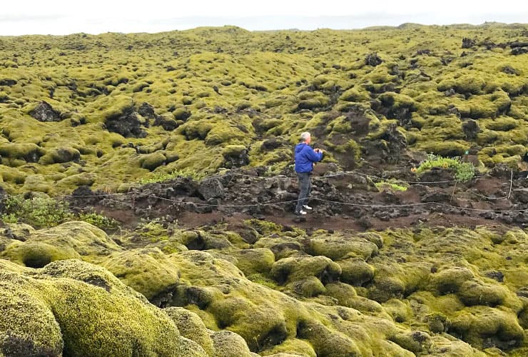 Walking Through Skaftareldahraun Iceland geothermal and volcanic areas