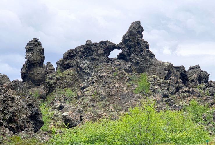 Dimmuborgir Iceland geothermal and volcanic areas