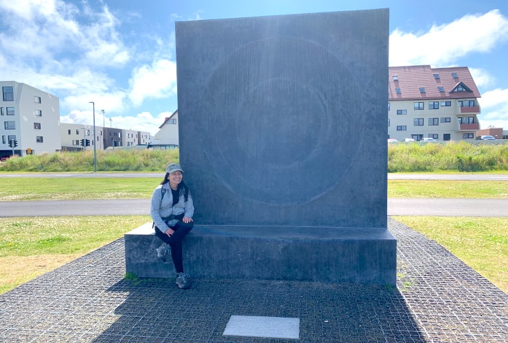 Monolith Bench Along Reykjavik's Sculpture & Shore Walk