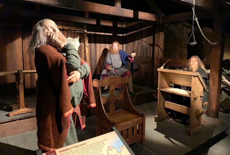 Snorri Sturluson in Reykjavik's Saga Museum