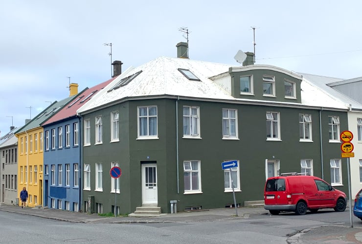 Various Color Homes in Reykjavik