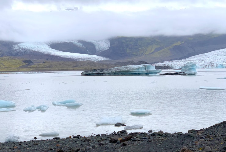 Iceland Vatnajökull Glacier Overlooking Fjallsàrlón Glacial Lagoon