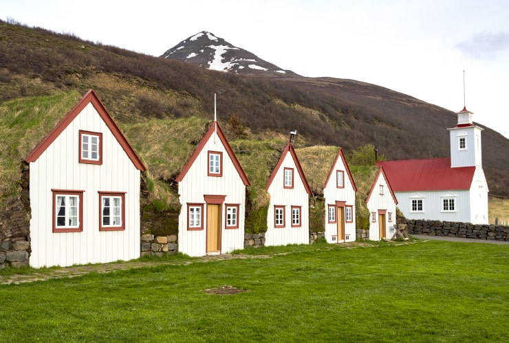 Akureyri Laufas Turf Houses Iceland