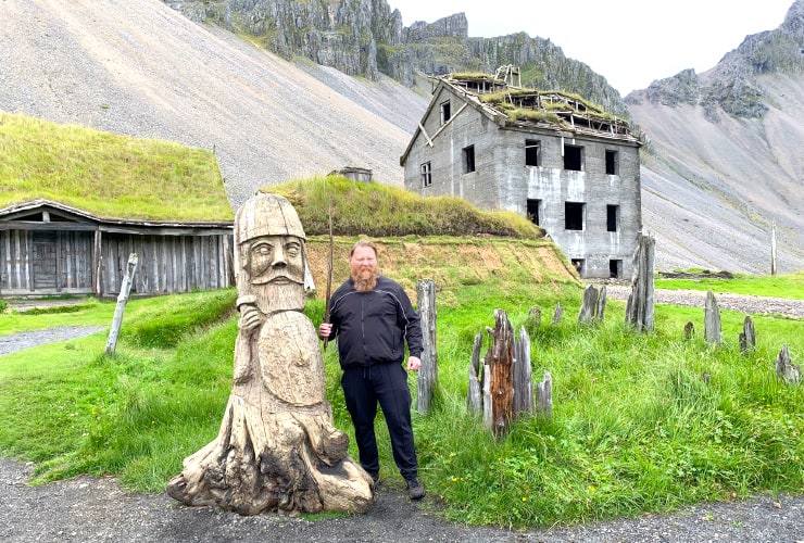 Viking Village Movie Set Wood Carving