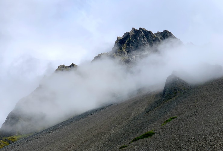 Iceland Misty Mountain Top