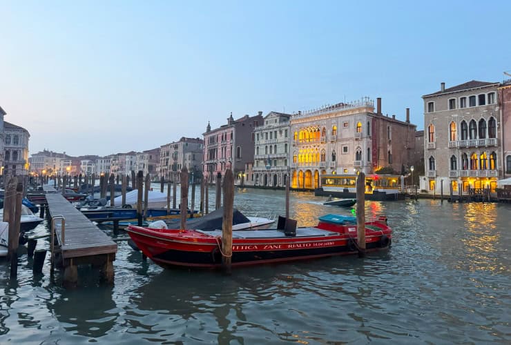 Early evening on Venice Grand Canal