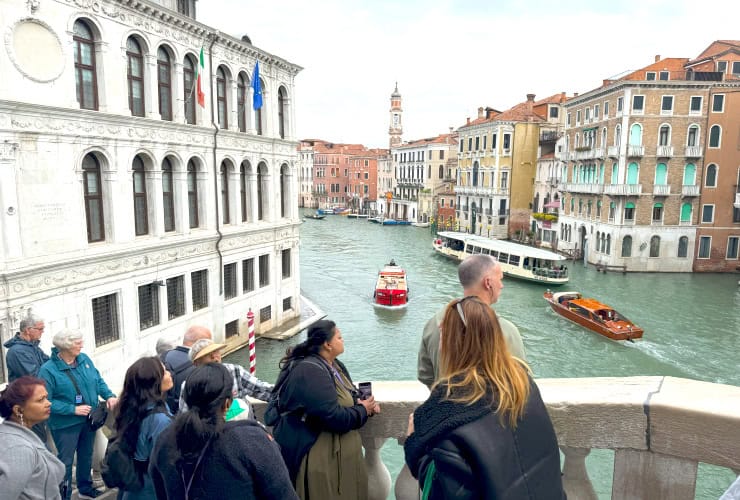 Spend a Day in Venice viewing the Grand Canal from the Rialto Bridge