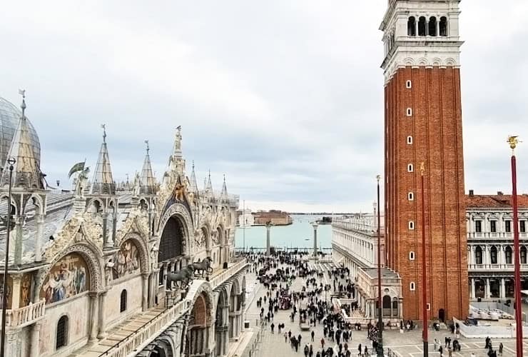 View from the St. Mark's Clocktower in Venice