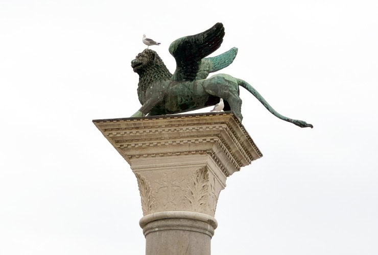 Detail of the the Venice Piazzetta Columns