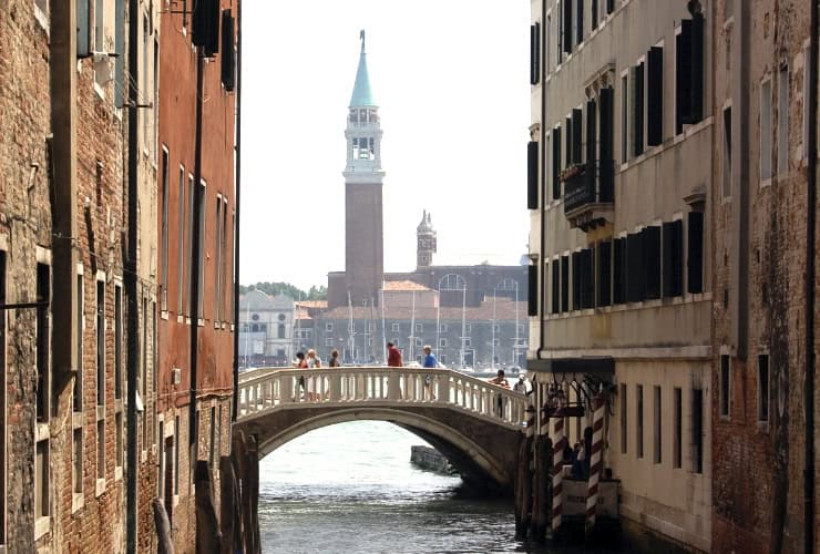 View of San Giorgio Maggiore and the Ponte della Paglia from the Doge's Palace