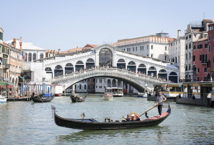 Gondola along the Grand Canal