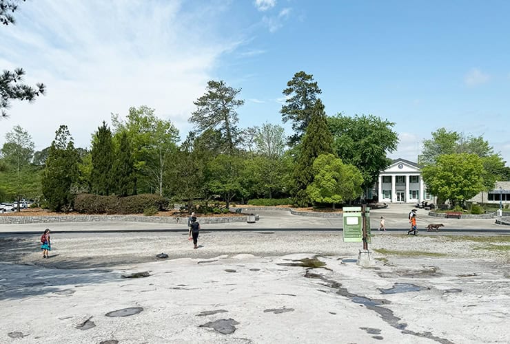 Base of the Stone Mountain Georgia Summit Hike