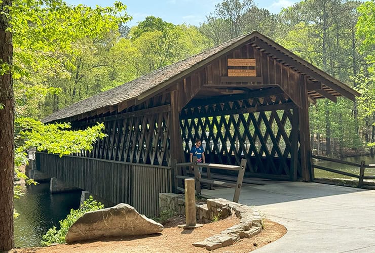 Stone Mountain Georgia Washington W. King covered bridge