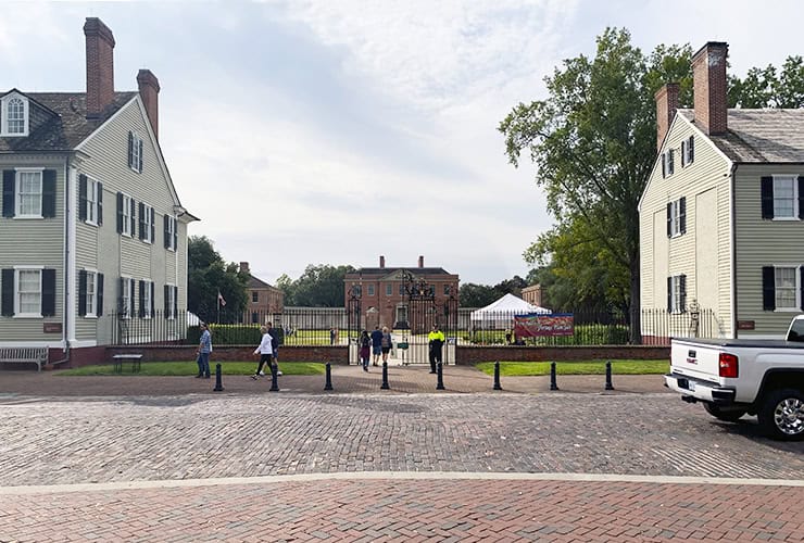 Entrance to Tryon Palace, New Bern, North Carolina