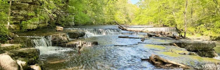 Step Falls in the Old Stone Fort State Park Tennessee