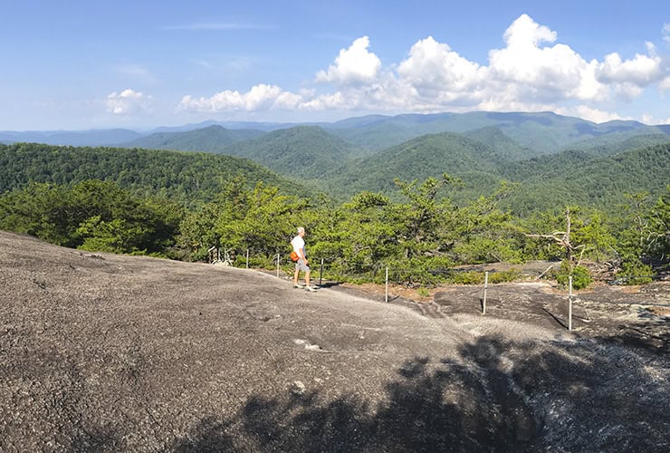 Blue Ridge Mountains View from Stone Mountain North Carolina