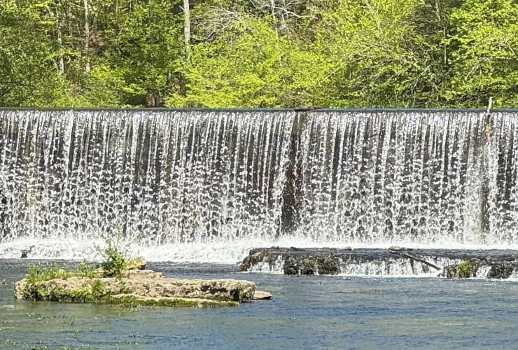 Man-made Dam at the Old Stone Fort State Park