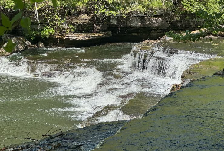 Blue Hole Falls at the Old Stone Fort State Park