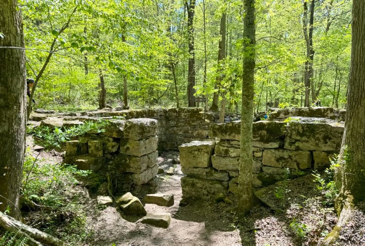 Stone Fort Paper Co. Ruins at the Old Stone Fort State Park Tennessee