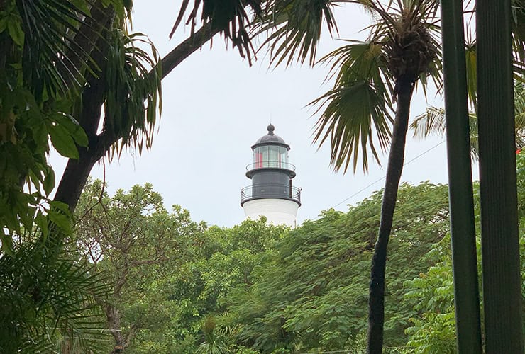 The Key West Lighthouse seen from the Hemingway Home