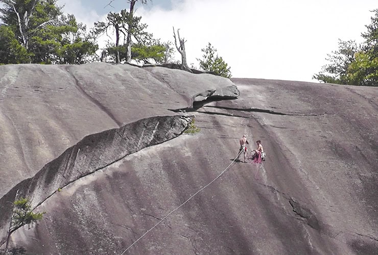 Mountain Climbing at Stone Mountain North Carolina