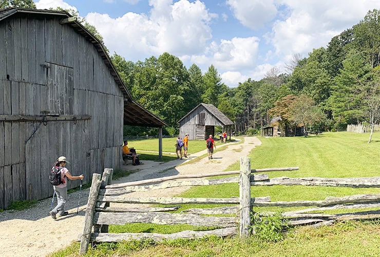 Hutchinson Homestead at Stone Mountain North Carolina