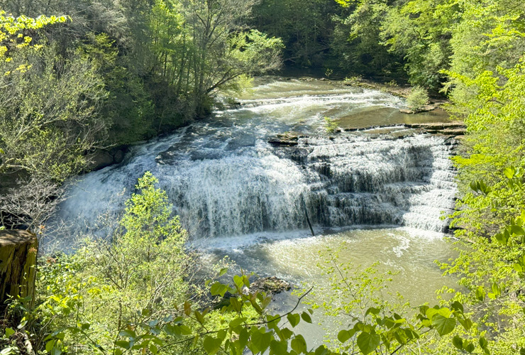 Chasing Tennessee Waterfalls Middle Falls Burgess Falls State Park