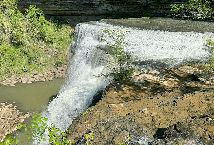 Chasing Tennessee Waterfalls Burgess Falls Top View