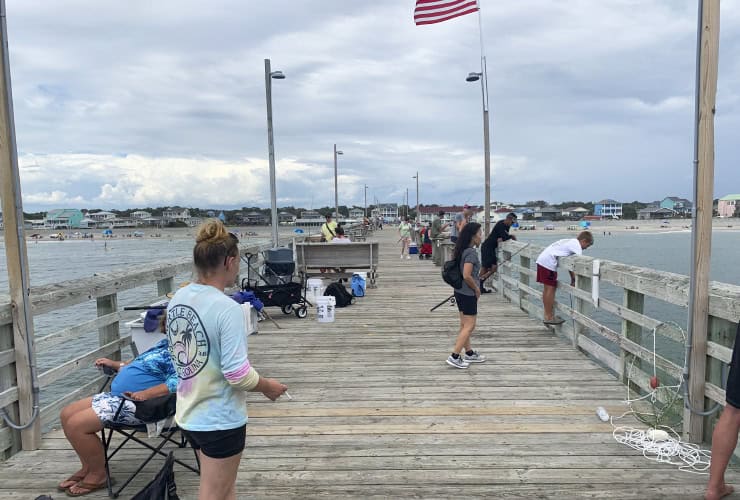 Visit Ocean Crest Fishing Pier on Oak Island