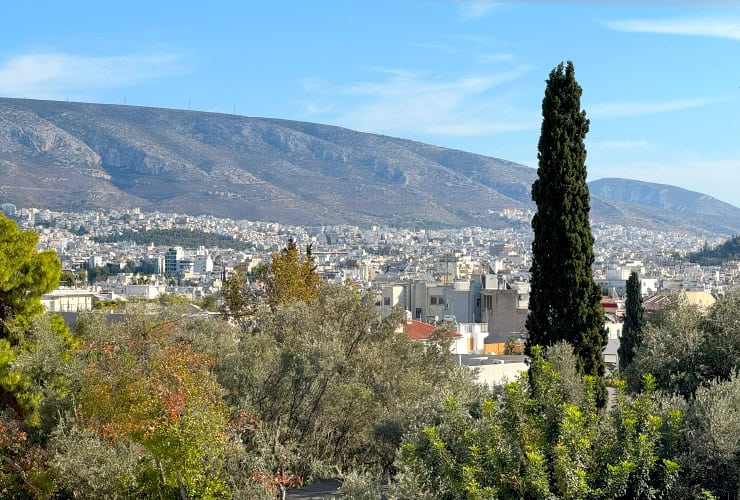 View of Athens from the Dionysiou Areopagitou