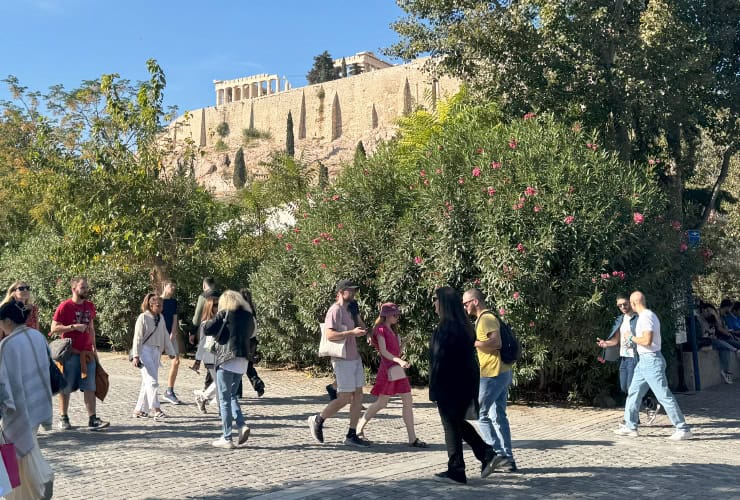 Acropolis as seen from the Dionysiou Areopagitou