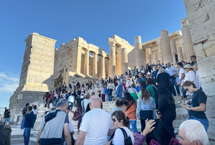 The Propylaea, entrance to the Acropolis in Athens