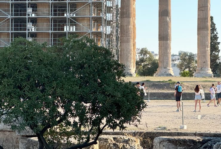 Athenium columns Temple of Olympian Zeus