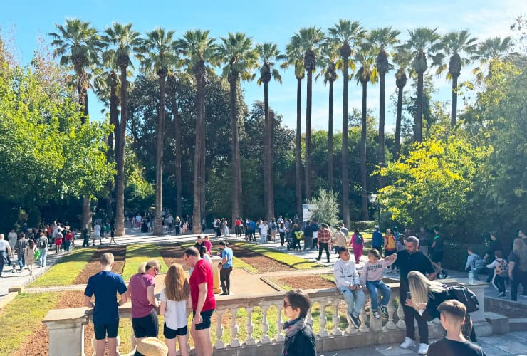 West entrance to the Athens National Garden